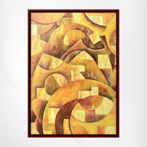 絵画 のおすすめ作品・人気作家 抽象画　ブラウン　暖炉　ぬくもり　モダン　 暖炉の花 インテリア絵画 アート