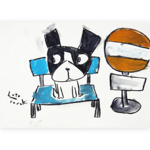 アクリル画 のおすすめ作品・人気作家  waiting at the bus stop インテリア絵画 アート