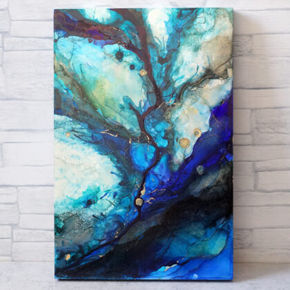 絵画 のおすすめ作品・人気作家 抽象画 アースカラー 現代アート 青 蒼の脈動 インテリア絵画 アート