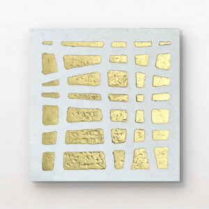 絵画 のおすすめ作品・人気作家 ゴールド　ホワイト dokoka no hekiga?/2° インテリア絵画 アート