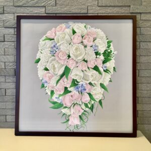 アクリル画 のおすすめ作品・人気作家 花 オーダーメイド作品：ウェディングブーケ2 インテリア絵画 アート
