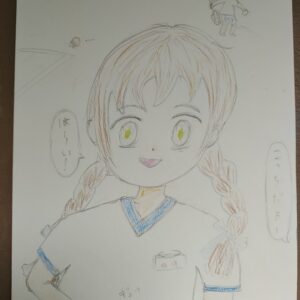 手描きイラスト のおすすめ作品・人気作家 女の子体操着イラスト 体育 インテリア絵画 アート