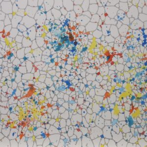 絵画 のおすすめ作品・人気作家 アクリルガッシュ 抽象 カラフル シャーペン ボール紙 精密 細かい ANIMA インテリア絵画 アート