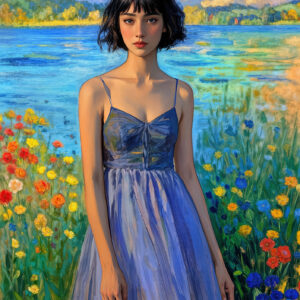 版画 のおすすめ作品・人気作家 人物 女性 カラフル 印象派 Impressionist Dolls-20250606-a インテリア絵画 アート