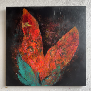 アクリル画 のおすすめ作品・人気作家 アクリル 抽象 花 本懐 インテリア絵画 アート