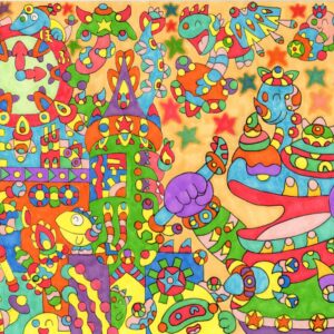 絵画 のおすすめ作品・人気作家 アート インテリア オリキャラ オリジナル カラフル タイムマシン メカ ロボ ロボット 創作 機械 絵画 色とりどり タイムマシンを作ろう・リメイク インテリア絵画 アート