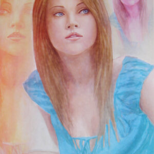 版画 のおすすめ作品・人気作家 人物 女性 ３色のポートレート1/5(人917) インテリア絵画 アート