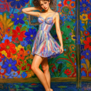 版画 のおすすめ作品・人気作家 人物 女性 カラフル 印象派 Impressionist Dolls-20250606-f インテリア絵画 アート