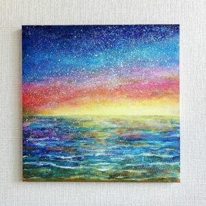 アクリル画 のおすすめ作品・人気作家 空　海　星　風景　 空と海の絵 インテリア絵画 アート