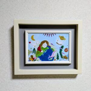 日本画 のおすすめ作品・人気作家 アートのある暮らし 緑 mineral 地球 平和 日本画 鉱物 青 imagine平和な地球を インテリア絵画 アート