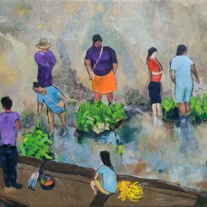 油絵 のおすすめ作品・人気作家 油絵 油彩画 アマゾン川での荷下ろし インテリア絵画 アート