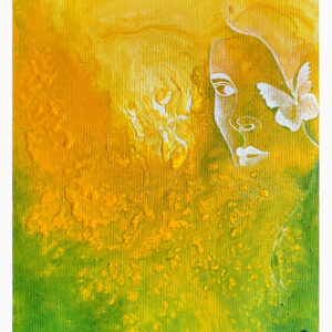 アクリル画 のおすすめ作品・人気作家 女性 黄色 蝶 蝶 -butterfly- インテリア絵画 アート