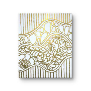 アクリル画 のおすすめ作品・人気作家 白　金　ミクストメディア SHIROGANE/12° インテリア絵画 アート