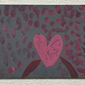 手描きイラスト のおすすめ作品・人気作家 ハートリングドットアクリルイラスト絵画 heart of the ring インテリア絵画 アート