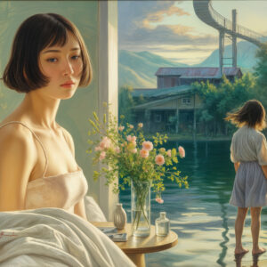 版画 のおすすめ作品・人気作家 人物 女性 夢 過去 風景 幻想回顧 -20250622-i インテリア絵画 アート