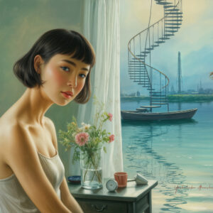 版画 のおすすめ作品・人気作家 人物 女性 夢 過去 風景 幻想回顧 -20250622-k インテリア絵画 アート