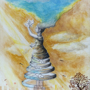 手描きイラスト のおすすめ作品・人気作家 幻想画 鳥かご インテリア絵画 アート