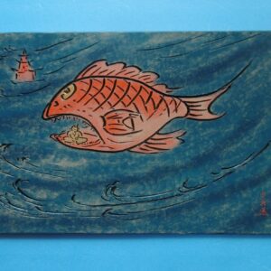 日本画 のおすすめ作品・人気作家 空想幻想夢想 の世界魚　 漆画　霊魚　 インテリア絵画 アート