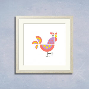 デジタルイラスト のおすすめ作品・人気作家 ピンク 動物 カラフル デジタルアート 切り絵 幾何学 生命 貼り絵 パズール 1 インテリア絵画 アート