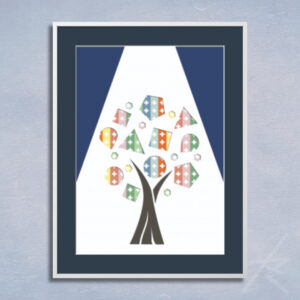 デジタルイラスト のおすすめ作品・人気作家 カラフル デジタルアート 切り絵 夢 幾何学 貼り絵 きらめ木 1 インテリア絵画 アート