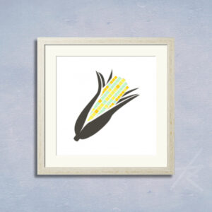 デジタルイラスト のおすすめ作品・人気作家 黒 カラフル デジタルアート 切り絵 幾何学 貼り絵 野菜 黄 野彩 8 インテリア絵画 アート