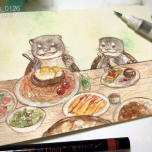 水彩画 のおすすめ作品・人気作家 食べ物 チャレンジャー インテリア絵画 アート
