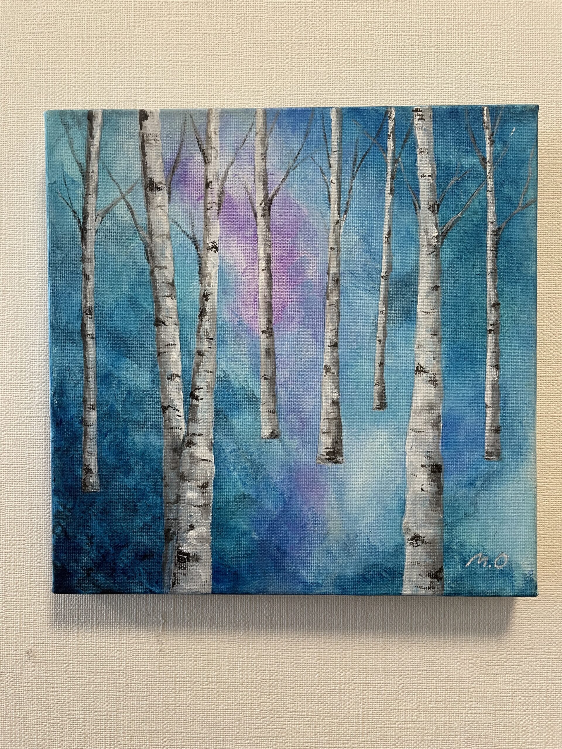 青い静寂 | M.Okamoto ｜インテリア絵画 アートの専門通販