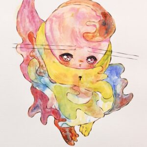 Uncategorized 絵生き物生命体生物あいまい続いていく あいまいさ インテリア絵画 アート