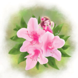 デジタルイラスト のおすすめ作品・人気作家 つつじ 妖精 Azalea Dream インテリア絵画 アート