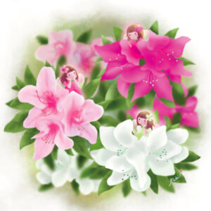 デジタルイラスト のおすすめ作品・人気作家 つつじ 妖精 Azalea Sisters インテリア絵画 アート