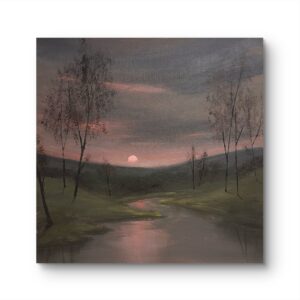 絵画 のおすすめ作品・人気作家 情景 景観画 風景画 桃暮の河 インテリア絵画 アート