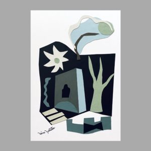 その他 抽象画 Cut-Outs 散歩 旅 街 静寂 風景画 Echoes of Stillness AF-1 インテリア絵画 アート