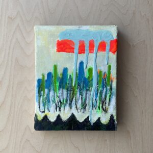 アクリル画 のおすすめ作品・人気作家 0号 アクリル絵画 抽象絵画 色彩豊か 焦燥に優しく滴は落ちる インテリア絵画 アート