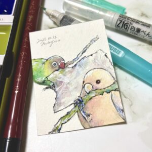 手描きイラスト のおすすめ作品・人気作家 インコ ちぎちぎ… インテリア絵画 アート