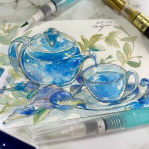 絵画 のおすすめ作品・人気作家 お茶 バタフライピーティー インテリア絵画 アート