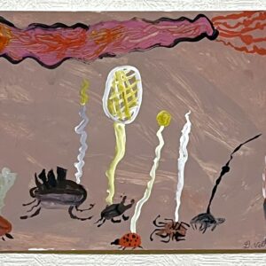 アクリル画 のおすすめ作品・人気作家 虫草冬虫夏草夢不思議アクリルイラスト絵画 冬虫夏草の夢と不思議 インテリア絵画 アート