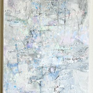 アクリル画 のおすすめ作品・人気作家 キラキラ テクスチャーアート 抽象画， ひかりにとけて。スノーグレー インテリア絵画 アート