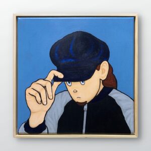 絵画 のおすすめ作品・人気作家 blue おしゃれ アクリル画 インテリア キャラクター ポップアート 現代アート 青 Make up mind インテリア絵画 アート