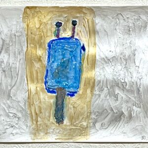 手描きイラスト のおすすめ作品・人気作家 アイスクリームなめくじゴールドシルバーアクリルボンドイラスト絵画手描き アイスクリームのなめくじ インテリア絵画 アート