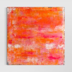 アクリル画 のおすすめ作品・人気作家 抽象画モダンアートインテリアオレンジスタイリッシュ夕焼け空抽象画テクスチャーアート風景ピンク Golden Hour Dream インテリア絵画 アート