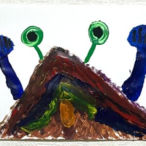 手描きイラスト のおすすめ作品・人気作家 キラウエア火山なめくじアクリルイラスト絵画手描き キラウエアなめくじ インテリア絵画 アート