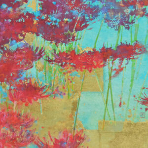 日本画 のおすすめ作品・人気作家 花 赤 ヒガンバナ 彼岸花 曼殊沙華 曼殊沙華 (二十一) インテリア絵画 アート