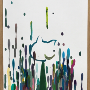 アクリル画 のおすすめ作品・人気作家 猫 ワンピース 絵 自由 No title インテリア絵画 アート