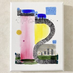 アクリル画 のおすすめ作品・人気作家 抽象画 アクリル画 ホワイト 心象風景 風景画 まがってみる インテリア絵画 アート