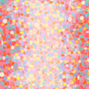 絵画 のおすすめ作品・人気作家 アクリルガッシュ アクリル画 カラフル 花柄 原動力 インテリア絵画 アート