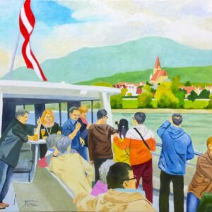 油絵 のおすすめ作品・人気作家 風景・自然 ドナウ川クルーズ インテリア絵画 アート