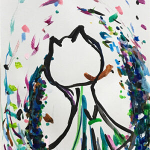 アクリル画 のおすすめ作品・人気作家 猫 ワンピース 絵 No title インテリア絵画 アート