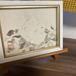 日本画 のおすすめ作品・人気作家 アヒル 墨 日本画 日向ぼっこ インテリア絵画 アート