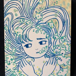 イラスト のおすすめ作品・人気作家 イラスト 女性 水 凍えた心にそっと インテリア絵画 アート