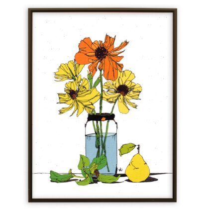 イラスト のおすすめ作品・人気作家 イラスト 花  可愛い インテリア カラフル Six Silent Poppies No.275 【6/80】 インテリア絵画 アート